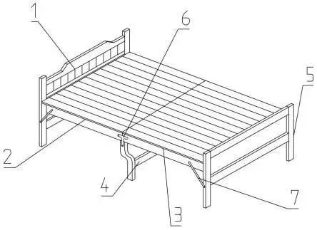 1.本实用新型涉及家具领域,具体涉及一种新型结构的实用折叠床.