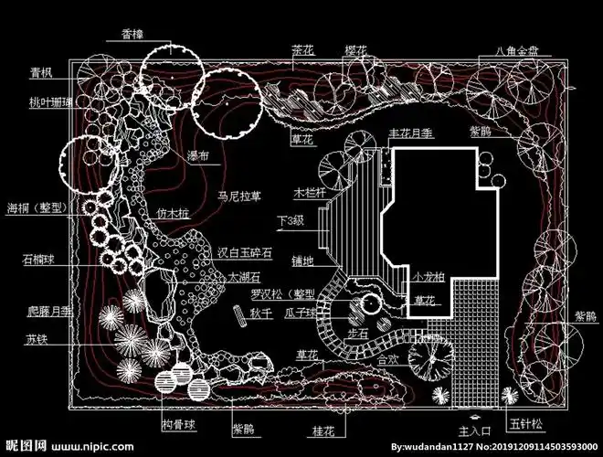 小区园林景观设计平面图图片