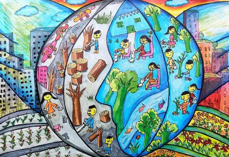 第二届社会美育国际艺术节"2020表情"绘画比赛学生作品集