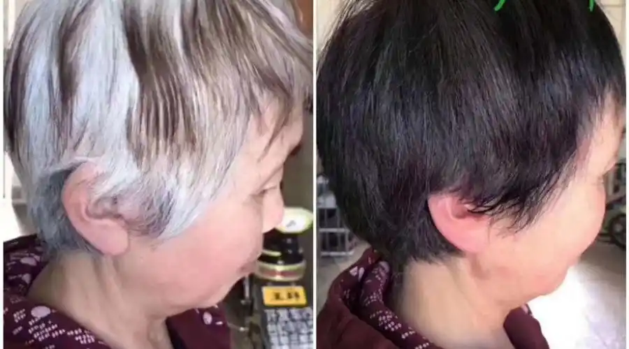 白发怎样变黑发,在家植物洗洗头快速白发变黑发_哔哩哔哩 (゜-゜)つロ