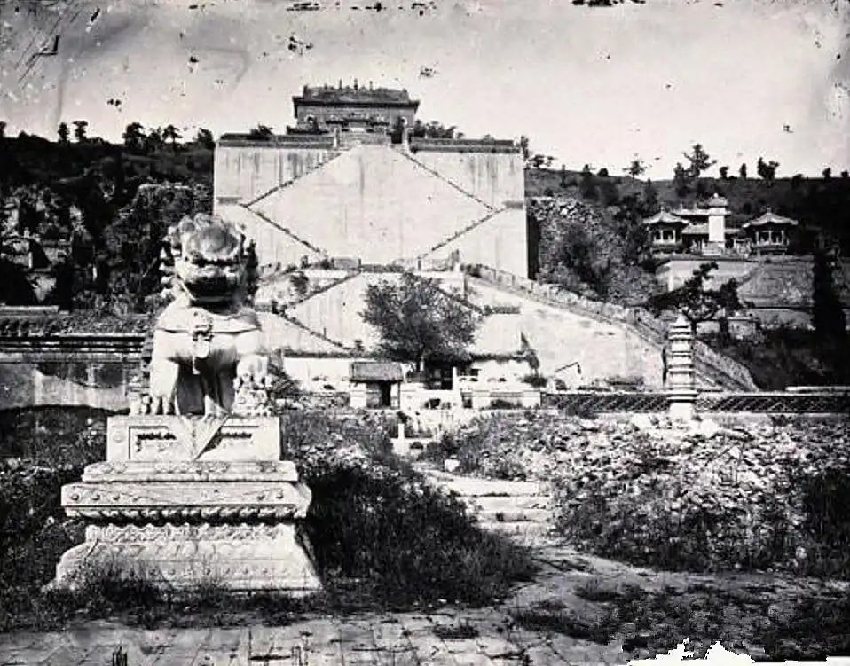 老照片:颐和园被摧毁前的真实照,建筑各种宏伟却毁于一旦