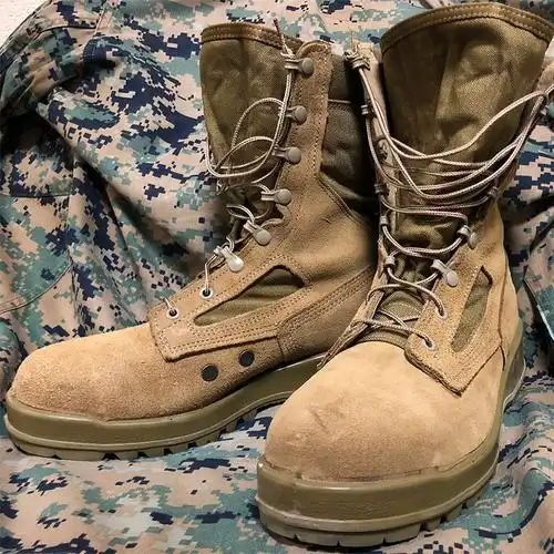 belleville美国百利威军靴沙漠作战靴男高帮战术靴陆战靴550st