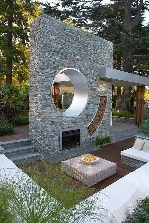 庭院里那些景墙,美!