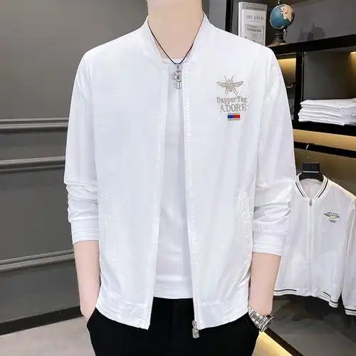 棒球服夏装高端防晒衣男士防晒夹克外套超薄透气休闲冰丝薄款夏季