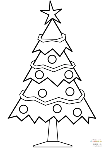 简单的圣诞树_圣诞树简笔画-简笔画大全