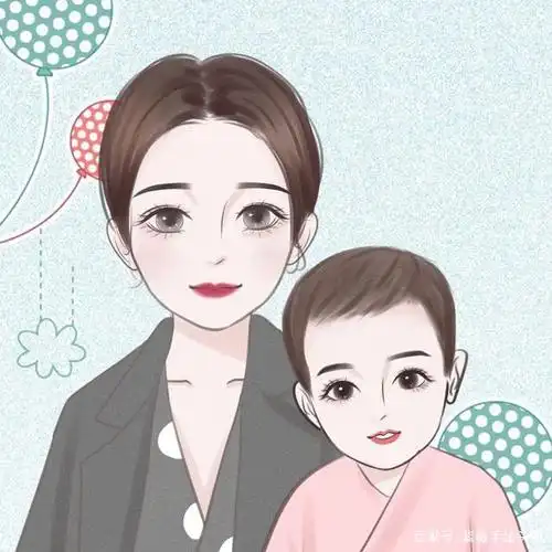 分享一组母亲节头像,真人手绘头像,母亲的爱 妈妈,请原谅我不善言辞