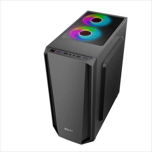 逾辉主机走背电源板下主板atx台式黑豹非侧机箱