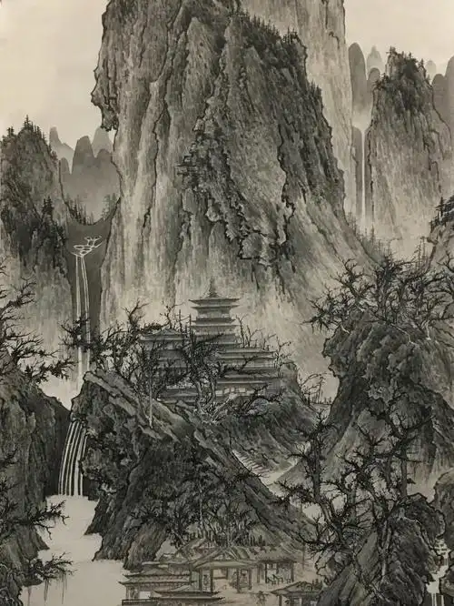 辛漠晴峦萧寺图