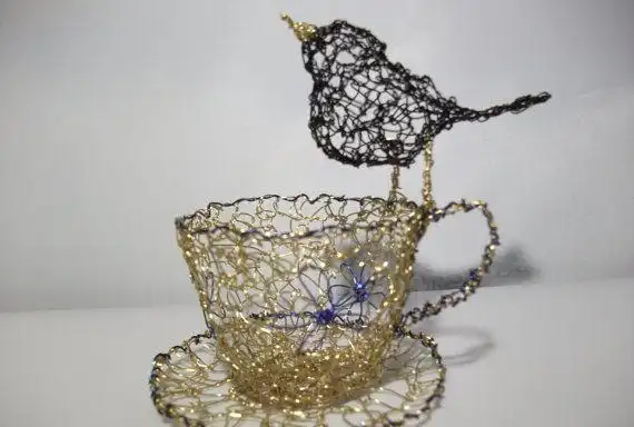 手工电线绕线工艺品,你随手扔掉的旧电线,原来还可以这么美!