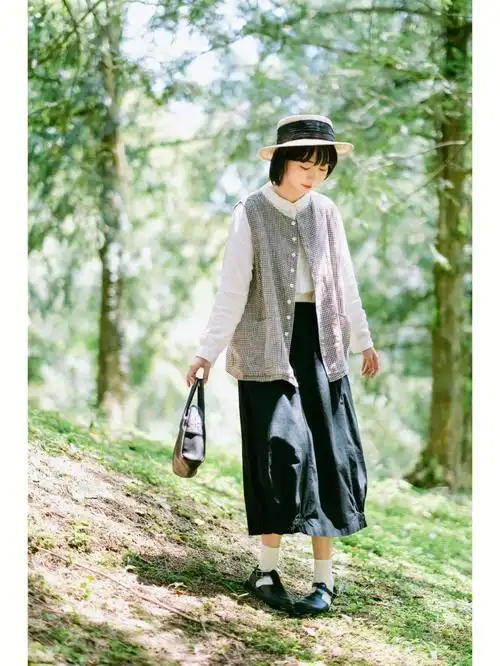 森系穿搭有阳光的初秋