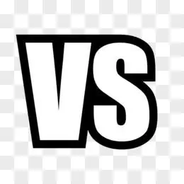 vs图案png产品对比细节pngpsd红色发光vs立体艺术字pngpsd对比vspn