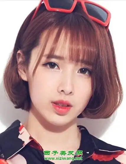 薄碎短齐刘海怎么剪好看(2)_刘海发型_西子美发网