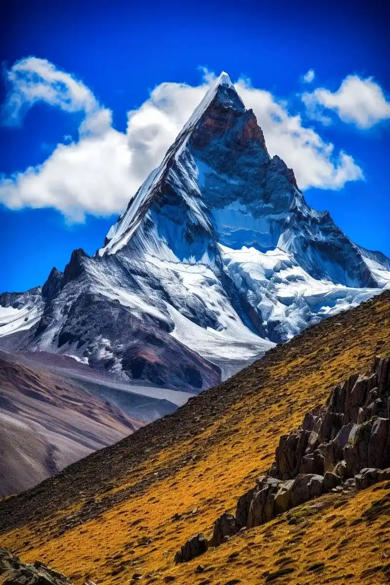 02南迦巴瓦峰,曾在《中国国家地理》中被评为中国最美十大山峰第一