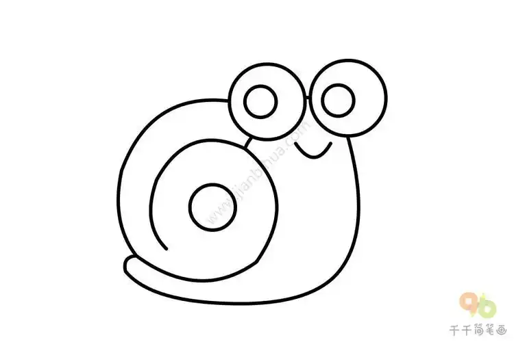 零基础学蜗牛简笔画
