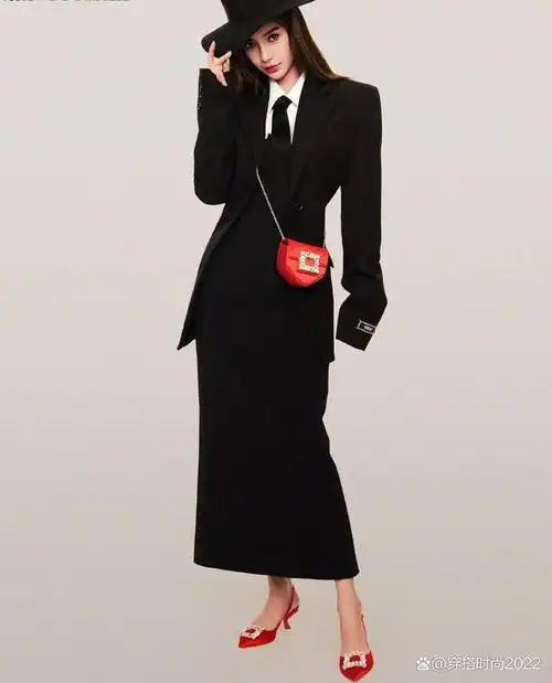 angelababy机车短发造型亮相,端庄酷炫切换自如,不愧是时尚女王