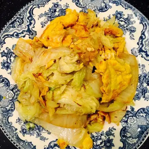 345six做的简单快手家常菜——大白菜炒鸡蛋