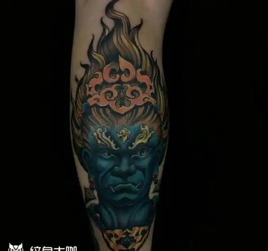 冥王纹身图片_新传统纹身图案