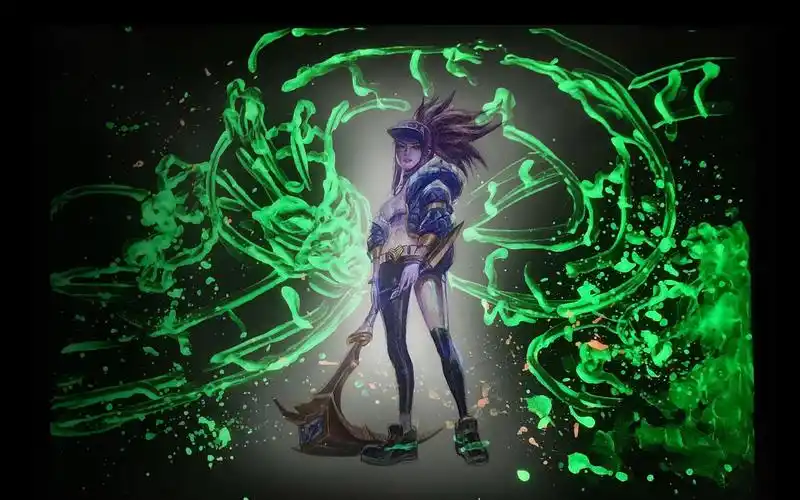 【有芽酱】英雄联盟 kda 阿卡丽 彩铅手绘