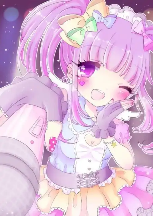 动漫 平铺 萌物 软妹 少女心 粉色 卡通 可爱 人物 萌萌的 手机壁纸