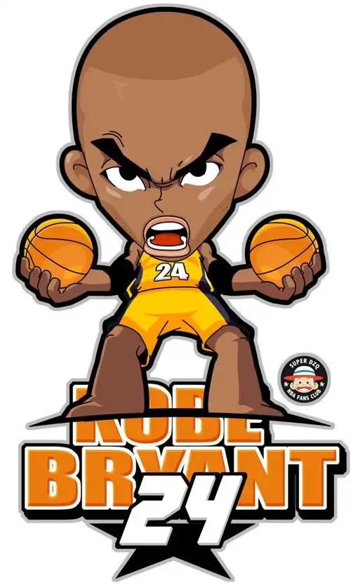 nba球星科比q版漫画手机壁纸科比q版漫画nba球星体育明星篮球明星