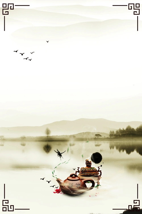 中国风花道背景图片