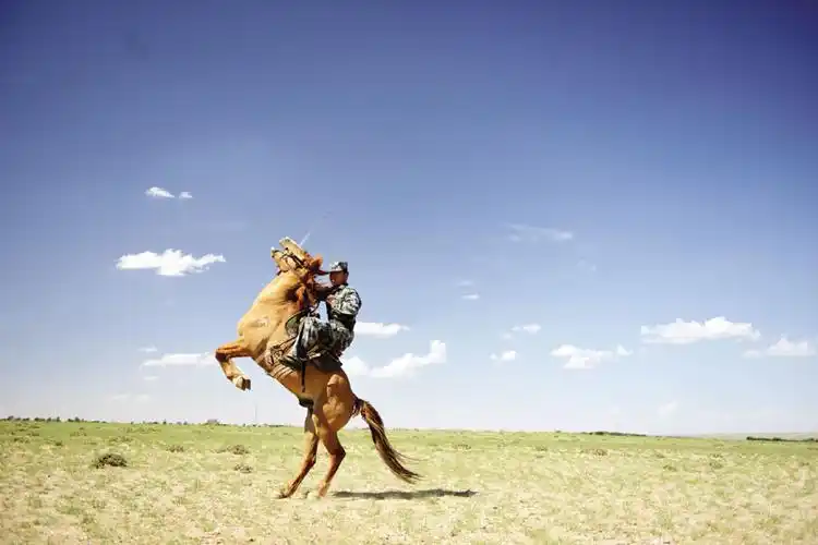 横刀立马尽显骑兵风采.