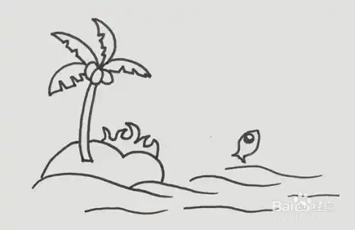 海面上的浪花怎么画