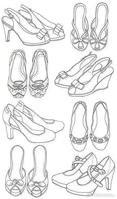 可爱鞋子简笔画