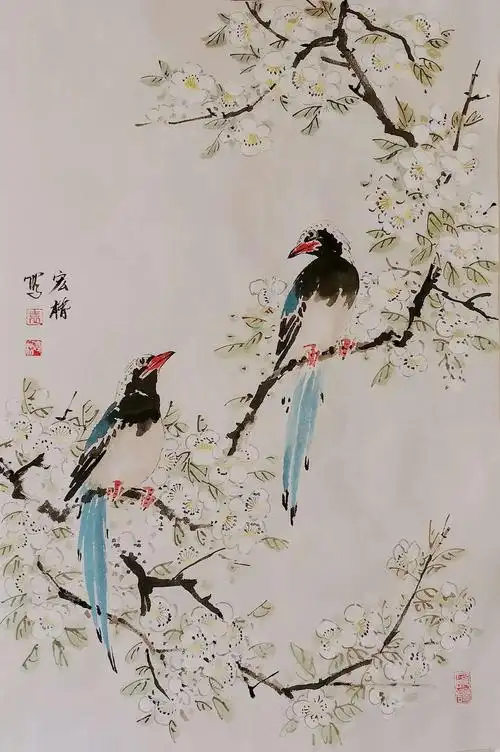 袁宏楷花鸟画作品赏析 2020 (壹)