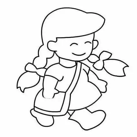 小女孩侧面简笔画简笔画可爱小女孩马住教小朋友吧小女孩简笔画可爱