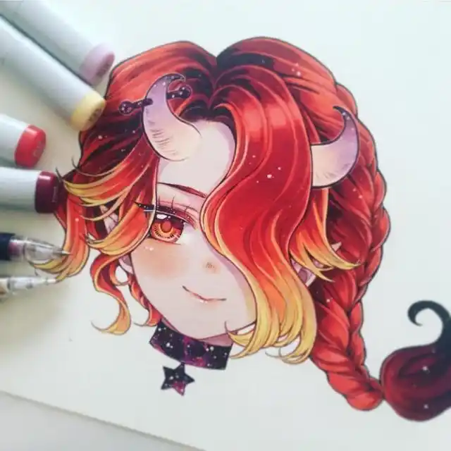 十二星座q版萌图简笔画教你用马克笔画12星座