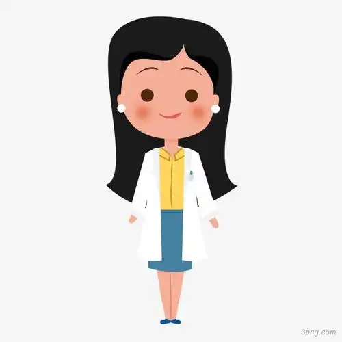 卡通女医生png素材透明免抠图片动植人物