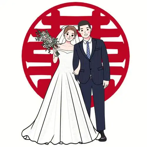 宝卡通婚纱照