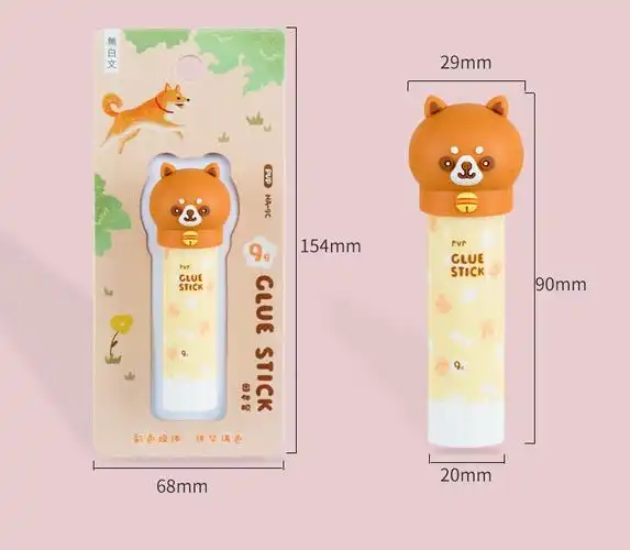 固体胶学生卡通高粘度胶水9g幼儿园儿童手工胶棒小巧果冻色可爱手作
