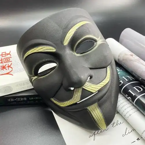 万圣节v字面具全脸男cos化妆舞会成人派对假面抖音恶搞电影万圣节北极