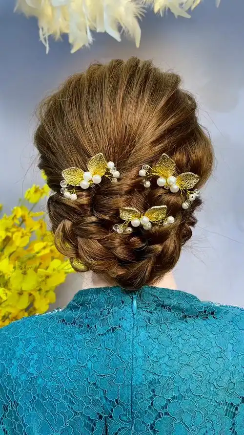 穿旗袍这样盘发优雅大气