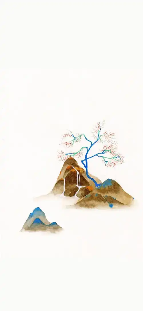 简约山水墨画高清手机壁纸