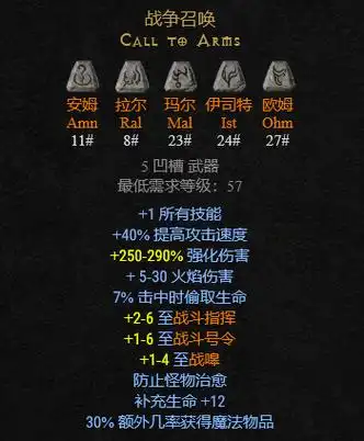 暗黑2常用符文之语你当初合成过几个