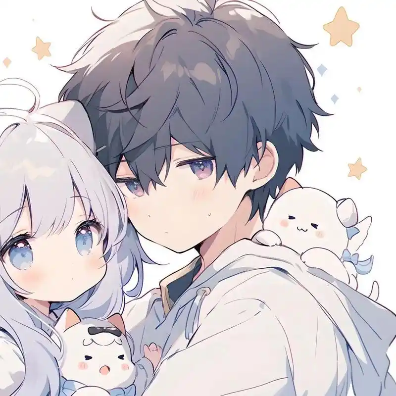 情侣头像丨怦然心动卡通情侣头像