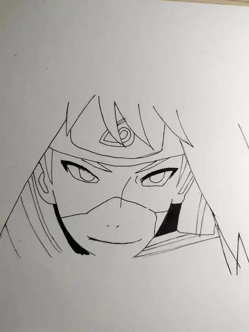 新年第一幅#火影忍者 #动漫人物绘画 #火影迷 #手绘 #画 - 抖音