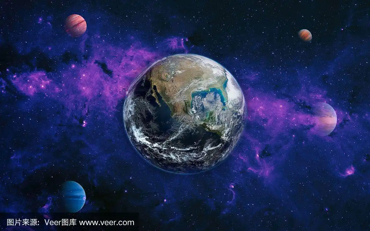 从太空俯瞰地球的日出