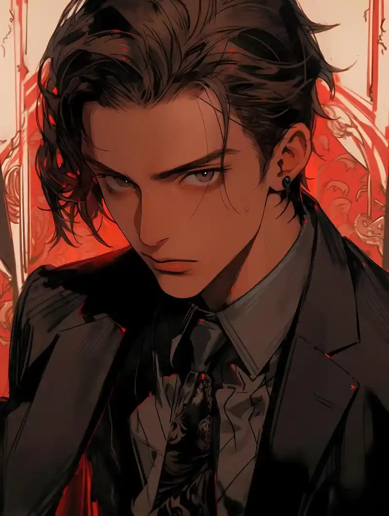 红与黑西装暴徒 #二次元# #ai共创计划# #ai绘画