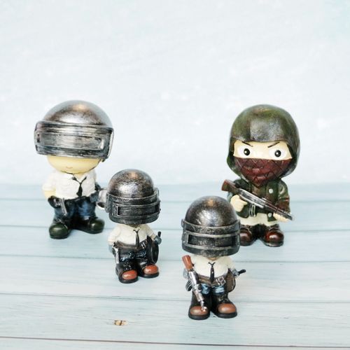 卡通吃鸡人偶大吉大利今晚吃鸡q版可爱绝地求生玩偶摆件 蛋糕装饰