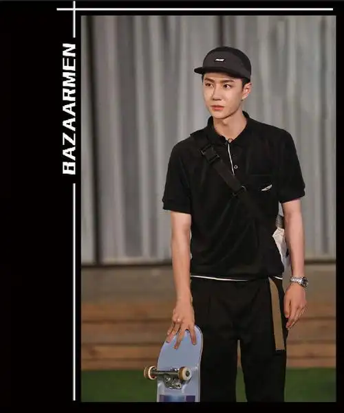 芭男星时尚##polo衫穿出初恋感