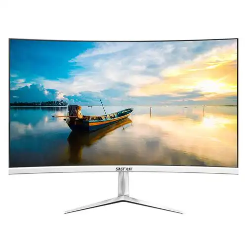 先科电脑台式曲面屏幕游戏办公家用显示器