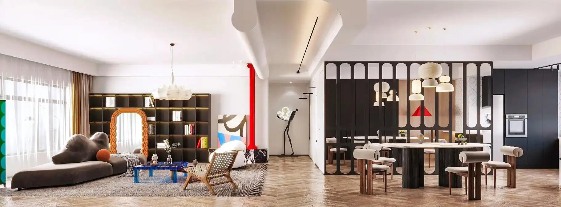 中古风装修 有全景图#室内设计 #装修 #设计 #家装装修  - 抖音