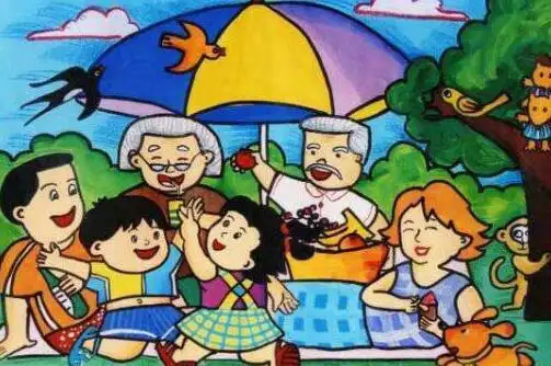 全家福儿童画简笔画 全家福儿童画简笔画介绍说明