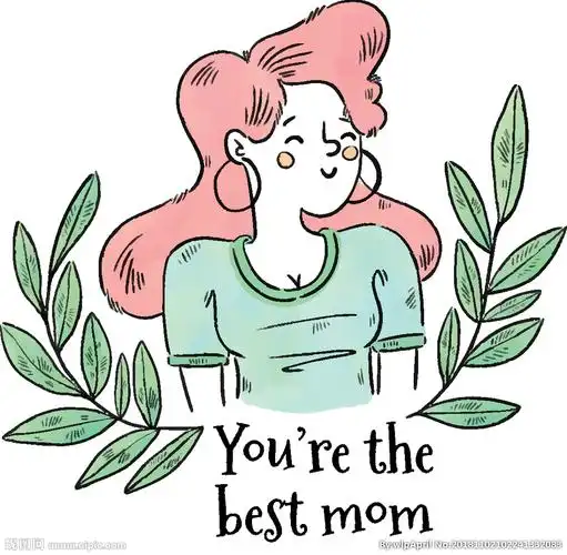 手绘卡通妈妈图片