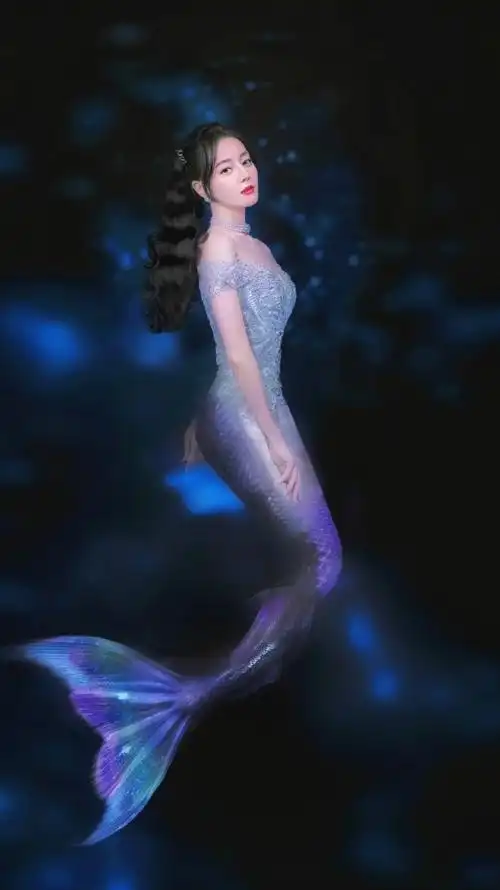 见者上岸人鱼卡#迪丽热巴璀璨星河裙