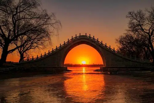 2021年玉带桥第三轮日出